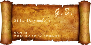 Gila Dagomér névjegykártya